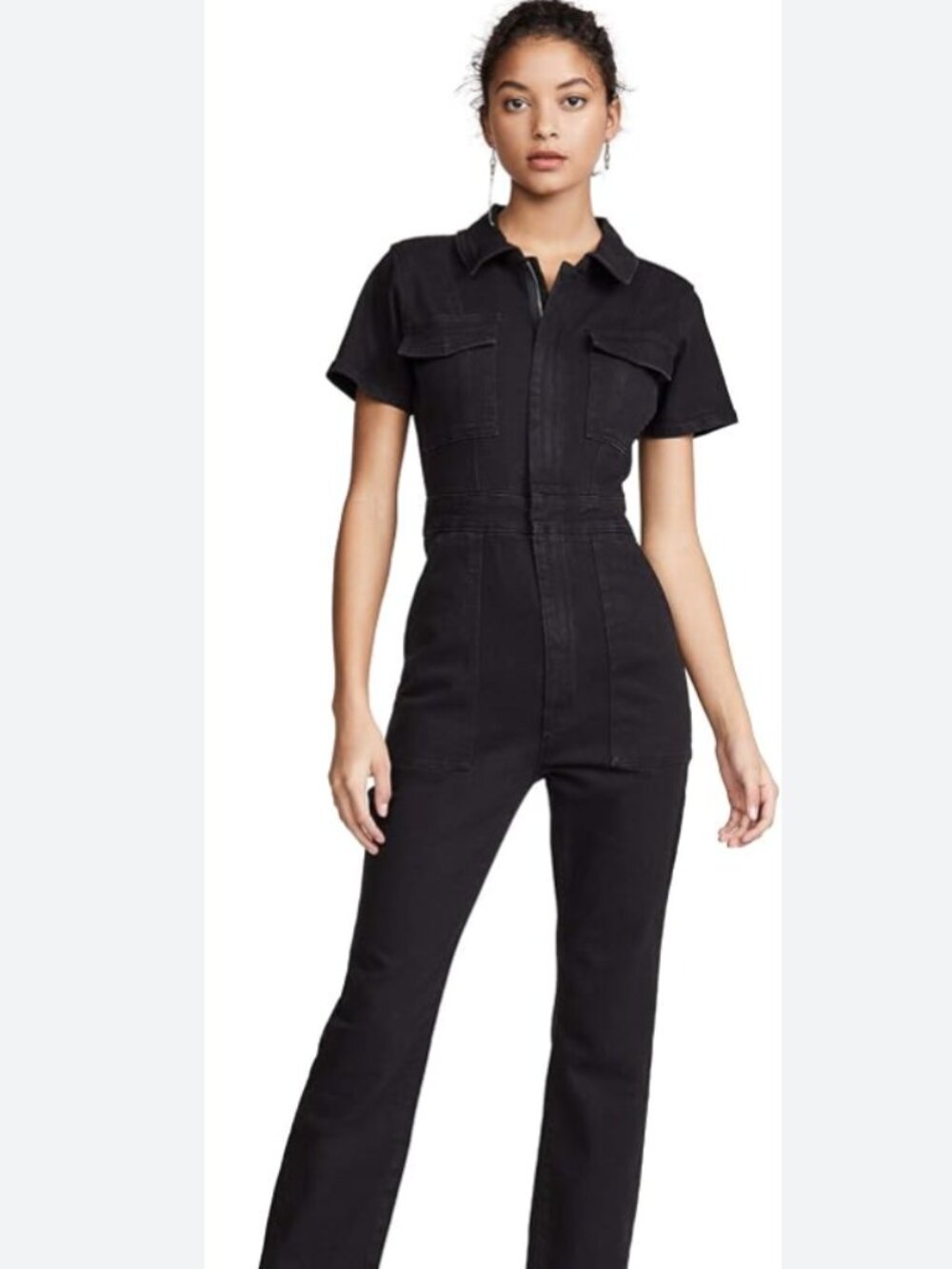 Good American Utility Jumpsuit | Black | Size 3 / Large